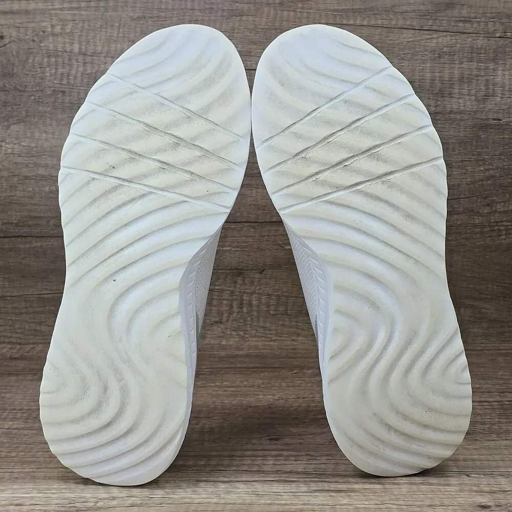 Skechers Hands Free Slip-ins BOBS Sport Squad Chaos Tough Men's 10.5 White Shoes
